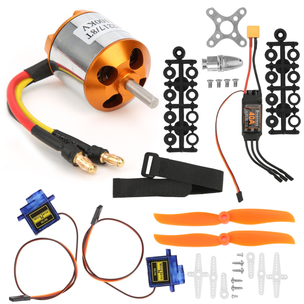 2217 KV1100 Motor 1060 Propeller 9G Servo 40A XT60 ESC Kit för Fjärrkontroll Helikopter