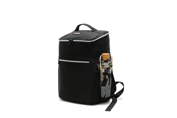 20L Joustava kylmäreppu lisätilalla, musta Black one size