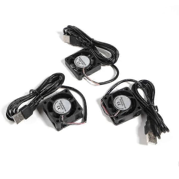 USB-køleblæser 40 mm DC5V CPU-køler Radiator Kompatibel med PC Kompatibel med chassis-server køleplade 1.5cm