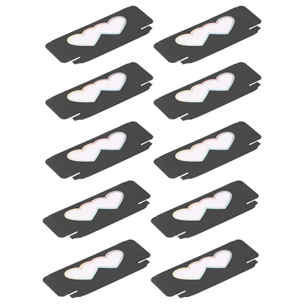 10 stk løsvippeemballasjeboks Tomme vippeetuiholder Papirlagringboks ContainerD26