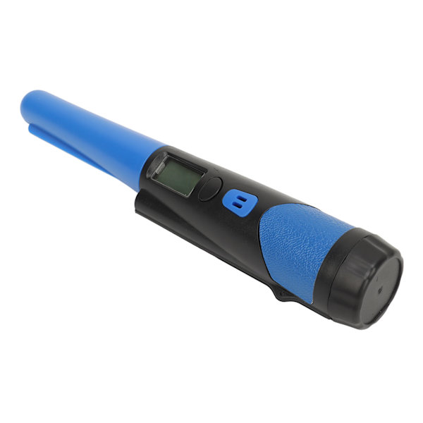 Handmetalldetektor med LCD-skärmsrem Hög precision 360° sidoskanning metalldetektor Pinpointer för vuxna Barn Blå