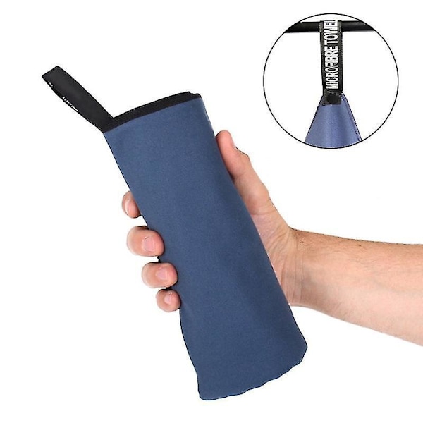 Snabbtorkande mikrofiberresehandduk 40x80cm - Ultramjuk och absorberande för gym, simning, yoga - Lätt och stor - Orange