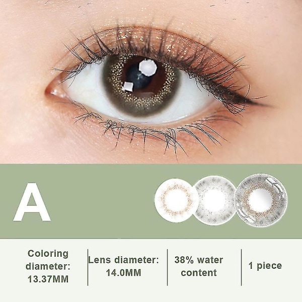 1st färgade kontaktlinser Naturligt kosmetiska kontaktlinser ögonfärgskontakter
