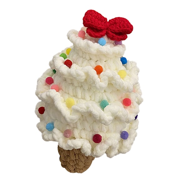 Christmas Tree Crochet Kit för nybörjare Allt i ett Söt julgranstickat gör-det-själv-kit typ 2