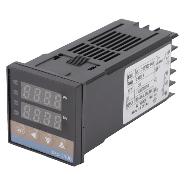 PID Termostat Temperaturregulator Set 0‑400℃ Digital temperaturregulator med termoelementrelä AC100‑240V 40A
