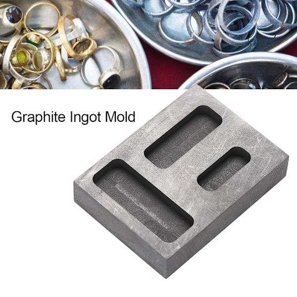 Graphite Crucible Ingot Torch Melting Casting Refining Scrap Bar Combo Mold