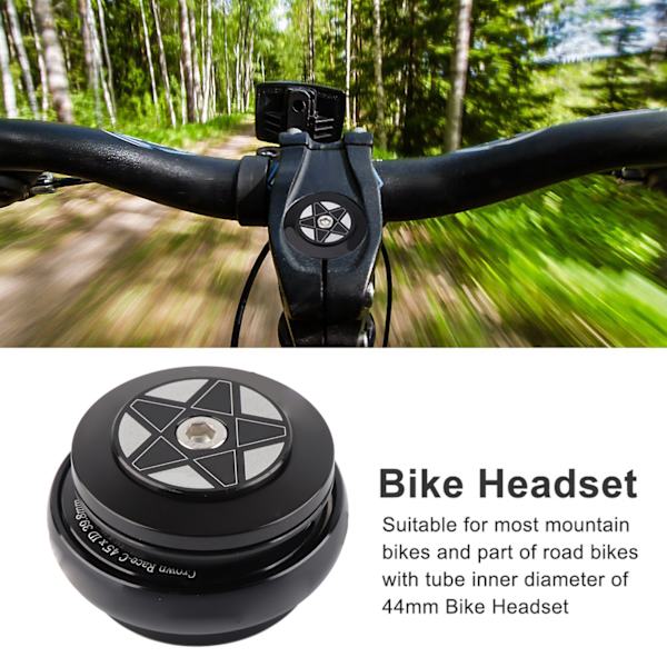 Cykelexternt lagerheadset för 44 mm rakt rör till cykeltillbehör