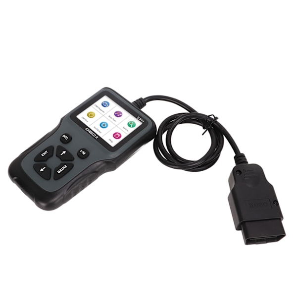 OBD2-skanner OBDII 9‑16V diagnostiskt skanningsverktyg LCD-skärm Felkodsläsare skanningsverktyg