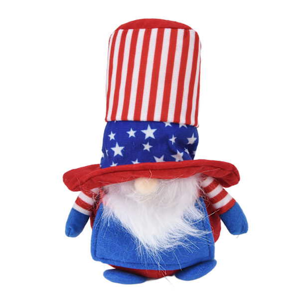 Plysch Gnome Doll Ansiktslös rund hög hatt Barn present dvärgdocka prydnad för soffa sovrum C förkläde