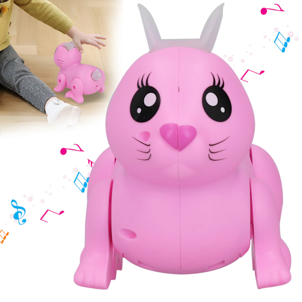 Elektronisk hoppekanin Lyd Simulering Bunny Model Sjov Børnelegetøj Gave Pink