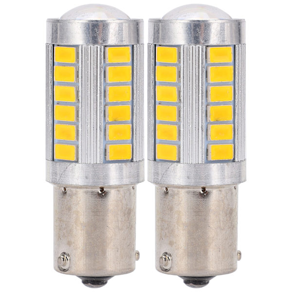 1156 Auton LED-lamppu 5630 33SMD korkea teho signaali, vilkku, jarru, pysäytys, takavalo, DRL, sumuvalo Keltainen valo