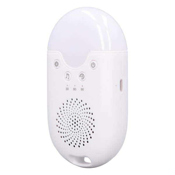 Baby White Noise Device Colorful Light Diverse Musik Laddningsbar Främja sömnljud Maskin för nattbruk