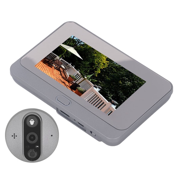 Intelligent Visual Doorbell 4,3-tums skärm trådlös HD Electronic Visual Intercom Doorbell för Tuya APP