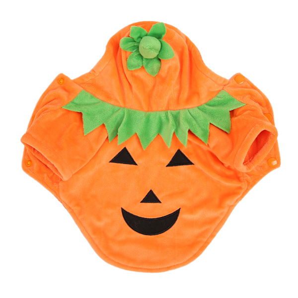 Halloween græskar hundetøj Sød varm hundedragt til mellemstore hunde Efterår Vinter Orange XL