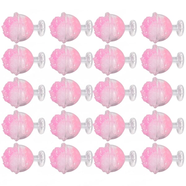 20 stk 1:12 Dukkehuss Smoothie DIY Sjov Simuleret Miniature Smoothie Dukkehuss Dekoration Tilbehør Rosa