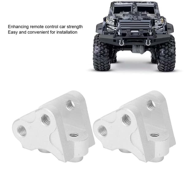 2 stk. Forreste Bageste Nedre Støddæmperforbindelse Link Mount Passer til SCX10-II AXIAL RC Bil Sølv