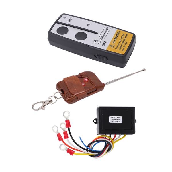 Trådlös Winch Remote Control Key Receiver Kit 75ft Long Distance DC 12V 24V Universal