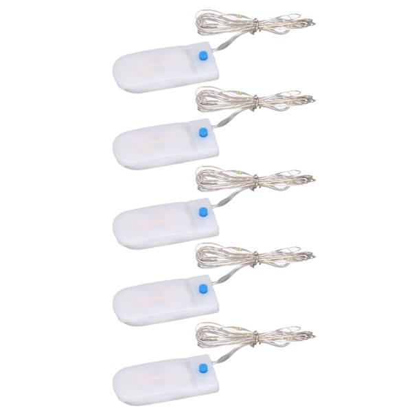 5st Mini LED-lampor Romantisk Elegant lättvikts DIY-tillverkning praktiska dekorativa tillbehör för 1/12 dockhus