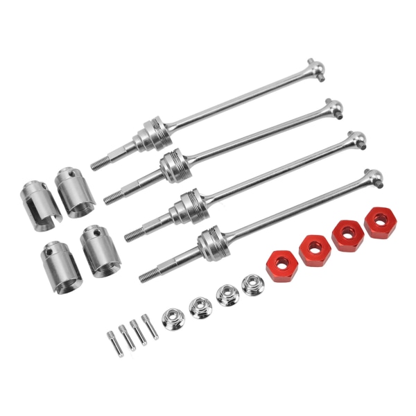 RC Front Rear Drive Shaft Large Angle Powerful Stable Transmission Front Rear CVD Drive Axle Set for TRAXXAS SLASH 1/10
