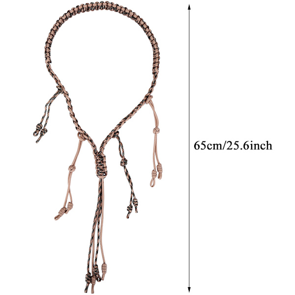 Bærbar Nylon Andefløjte Snøre Flettet Paracord til Udendørsjagt (Khaki + CP Camouflage)