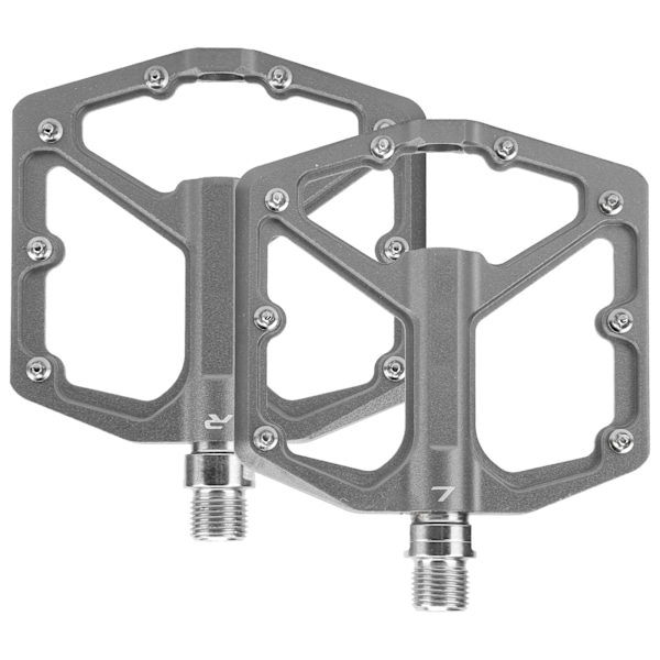1 par ZTTO mountainbikepedaler Aluminiumlegering Halkfri cykelplattform platta pedaler (titan)