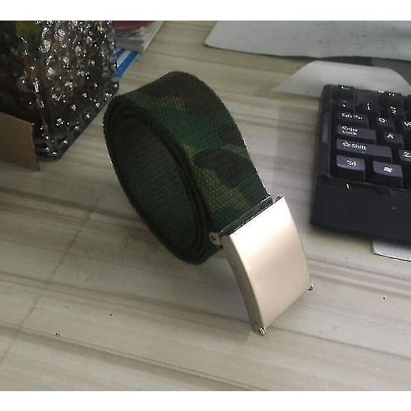 Canvasbälte 110CM Mörkgrå Unisex Byxor