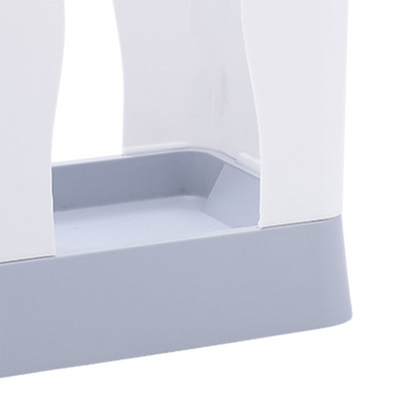 Expandable Trash Can Garbage Bag Holder Large Capacity for Kitchen Bathroom Light Gray