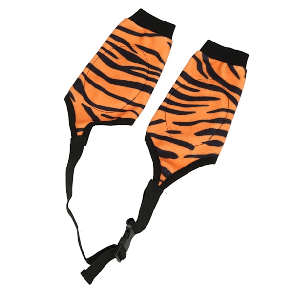 Dog Recovery Sleeves Tiger Style Mjuk Elastisk Andas Förhindra slickning Hund Framben Ärm för efteroperation Hem 3XL