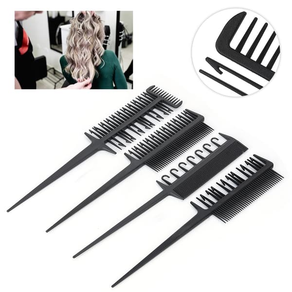 Professionel Frisør Kam Sæt Hårfarvning Dying Highlight Salon Barber Tool
