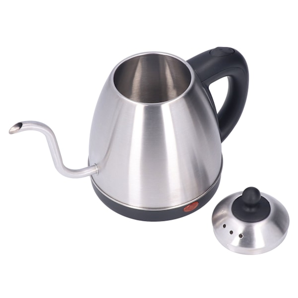 1,2L kaffekande i rustfrit stål, elektrisk, varmebestandig, skridsikker, svanehals, håndhældningskande, vandkoger, EU-stik, 220V