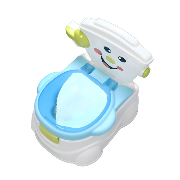 Børne Pottetræning Toilet Ergonomisk Komfortabel Sød Småbørns Pottestol til Hjem Blå PP