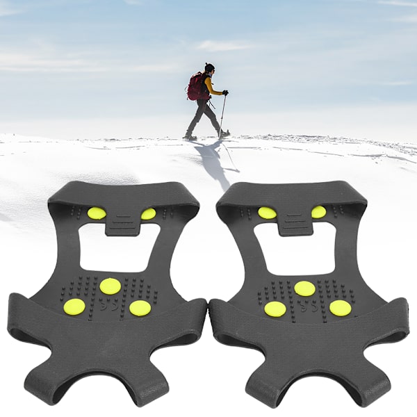 1 Par Universal 10 Tands Anti-Slip Is-Klodser Sko Greb Pigge Klodser Kramper til Vandreture Klatring L:39-42