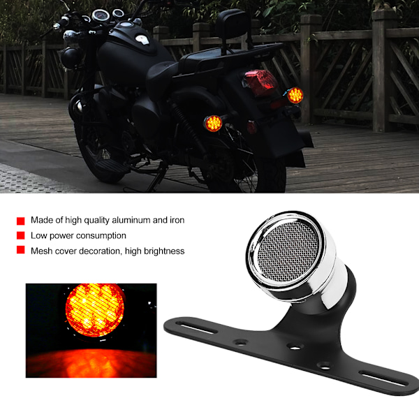 LED-moottoripyörän takavalo jarruvalo mesh-ristikko takavalo sopii Hondalle
