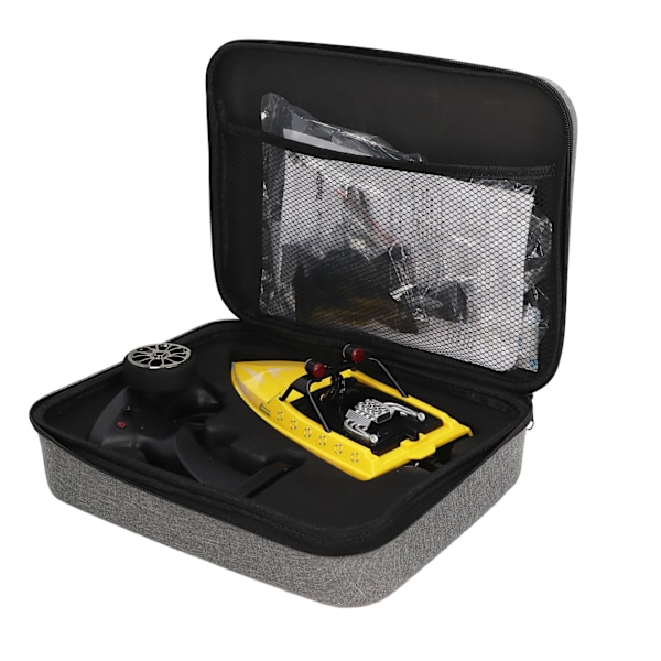 RC Boat Laddningsbar El Cool Utseende Anti Collision 80m Fjärrkontroll Båt för vuxna Barn Gul