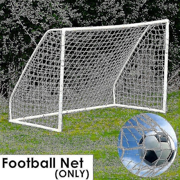 Fotbollsmålnät för juniorfotbollsmålsträning - 2,4 m x 1,8 m x 0,5 m & 1,2 m vit