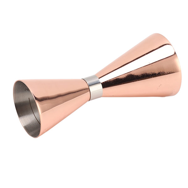 Cocktail Jigger Double Ended 304 rostfritt stål Bar Mätkopp med skala för hemmafest Rose Gold