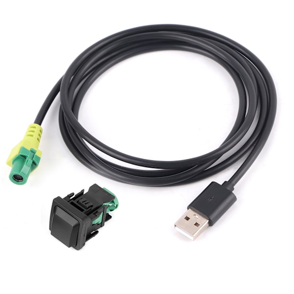 56,7 tommer Auto Audio USB Kabeladapter CD-afspiller System Connector Jack