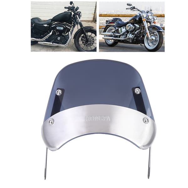 Universal Retro Round Headlight Windshield for 5-7 inch Headlights