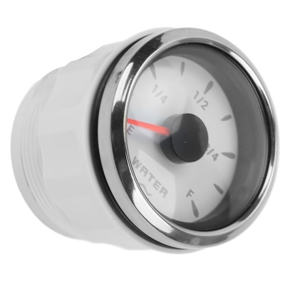52 mm vattennivåmätare 0‑190Ω 7 färger Bakljuspekare IP67 Vattentät vätsketankmätare för bilbåtar 9‑32VWhite