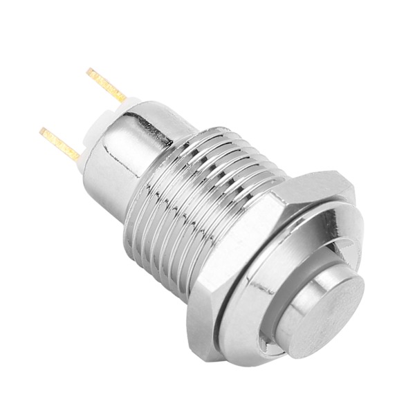 10mm Trykknap Startkontakt Rustfrit Stål Vandafvisende Momentan Trykknap 3V