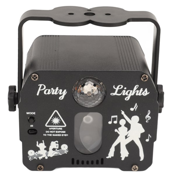 DJ Disco Scene Party Lights Strobe Scene Light RGB Lydaktivert Laserlys med fjernkontroll for fester Bar Bursdag Ferie USB Oppladbar