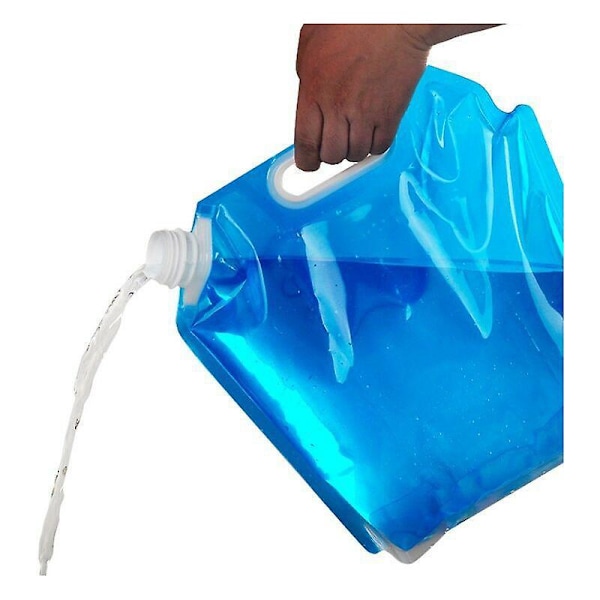 5L + 10L Vikbar Vattenpåse för Camping, Vandring, Picknick, Grillning