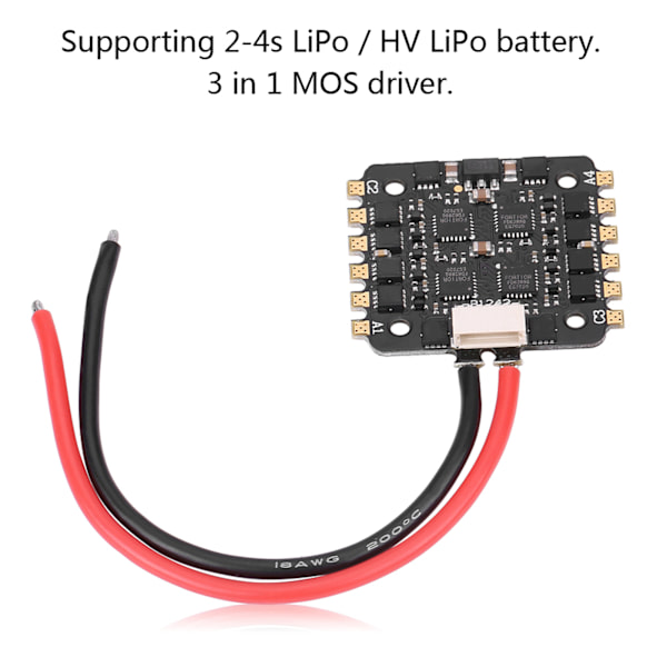 15A 4 i 1 mini elektronisk hastighetskontroll ESC RC-tillbehör för FPV-drönare