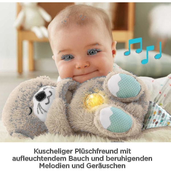 Soothe And Snuggle Otter, Baby Sove Plys Legetøj, med beroligende musik og rytmiske bevægelser til at berolige nyfødt baby Kb