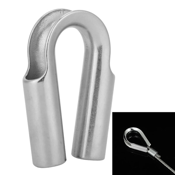 304 rustfritt stålrør Fingerborg for båttilbehør for vinsjtau (22 mm 1 stk)