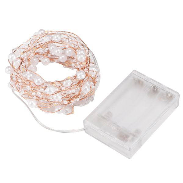 50LED String Lights Koppartråd Dekorativ Lampa för Hem Bröllop Jul Festligt Varmt Ljus