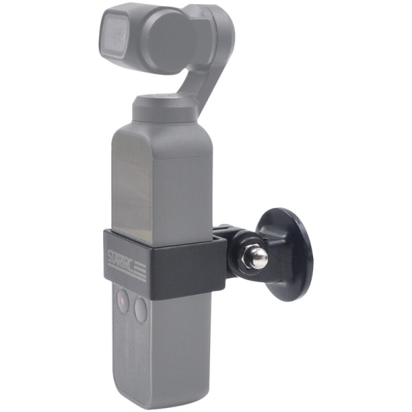 STARTRC kamerafestebrakettadaptersett for DJI OSMO Pocket Action-kameratilbehør, modell: svart