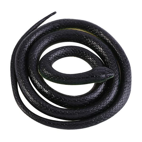 1 st 130 cm lång realistisk mjuk gummi orm Trädgårdsrekvisita Rolig skämt busleksak gåva Hot