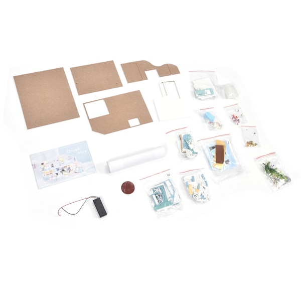 DIY Dollhouse Kit Miniatyrhusbyggsats Födelsedagspresent för barn över 14 år