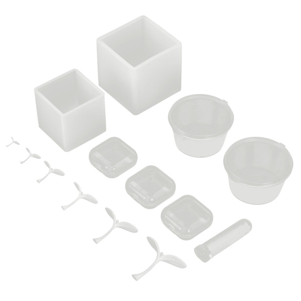 Silicone Mold Kit Casting Reusable DIY Craft Mold 2-Leaf Grass Accessory